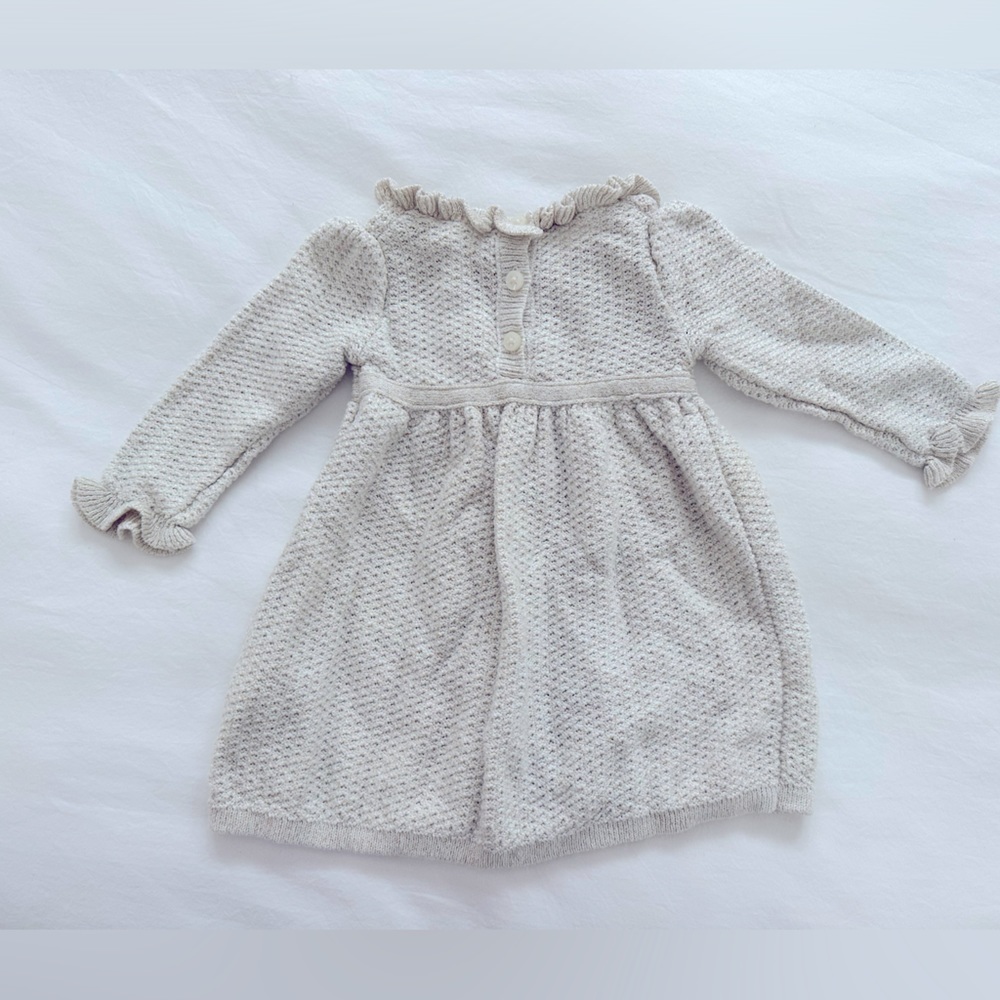 Janie and Jack Baby Shimmer Sweater Dress 3-6 months - Picture 5 of 5